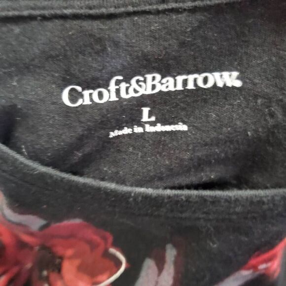 Croft & Barrow Large Black Top - Picture 5 of 7